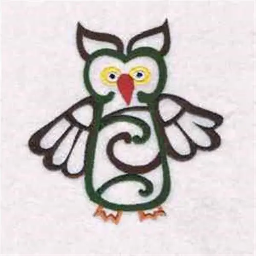 Native Owl Embroidery Design Authentic
