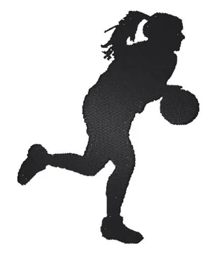 Basketball Silhouette Embroidery Design Best Price
