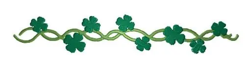 Affordable Clover Border Embroidery Design