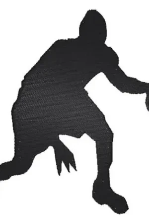 Basketball Silhouette Embroidery Design Wholesale