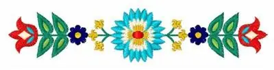 Money Back Guarantee Folk Art Border Embroidery Design