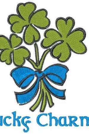 Lucky Charm Embroidery Design Brand New