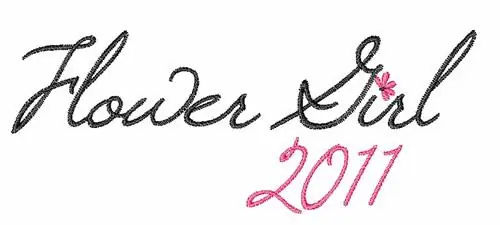 Hot Deal Flower Girl Embroidery Design