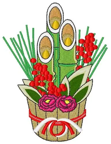 Asian Flowers Embroidery Design Luxury