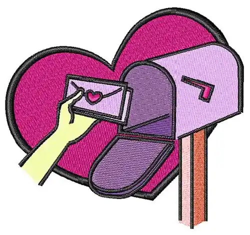 Love Letter Embroidery Design Secure Checkout
