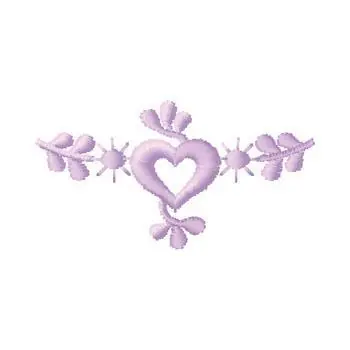 Money Back Guarantee Heart Embroidery Design