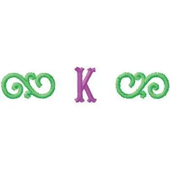 Monogram K Embroidery Design Top Rated