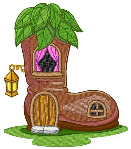 Free Returns Shoe House Embroidery Design