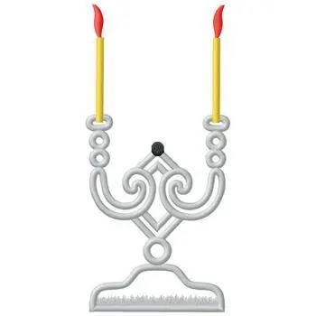Factory Price Candles Embroidery Design