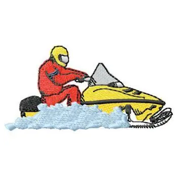 New Release Snowmobile Embroidery Design