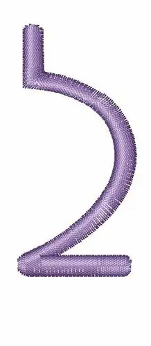 Crafty Font 2 Embroidery Design Genuine