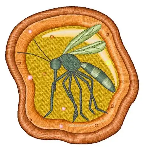 Mosquito In Amber Embroidery Design Bargain
