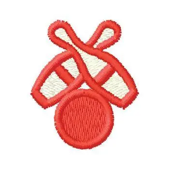 Bowling Embroidery Design Original