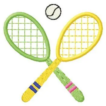 Tennis Embroidery Design Express Delivery