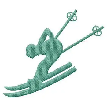 Mega Sale Skier Embroidery Design