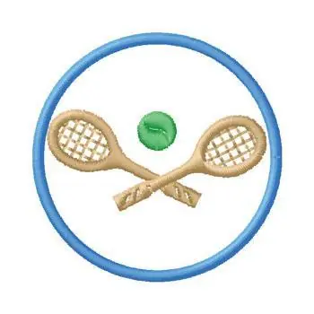 Tennis Embroidery Design Same Day Shipping