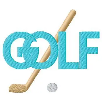 Free Shipping Golf Embroidery Design