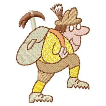 Hiker Embroidery Design Time-Limited
