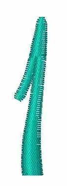 Classy Curls Font 1 Embroidery Design No Minimum Order