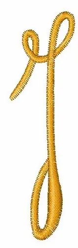 Certified Classy Curls Font J Embroidery Design