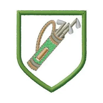 Golf Crest Embroidery Design Price Cut