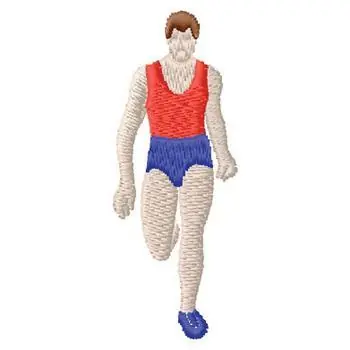 Runner Embroidery Design Authentic