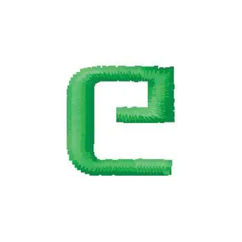 Upper case alphabet Embroidery Design Worldwide Shipping
