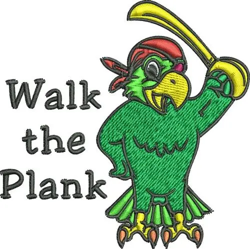 Walk The Plank Embroidery Design Popular