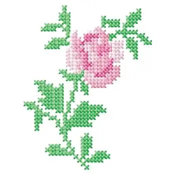 Affordable Single Rose Embroidery Design