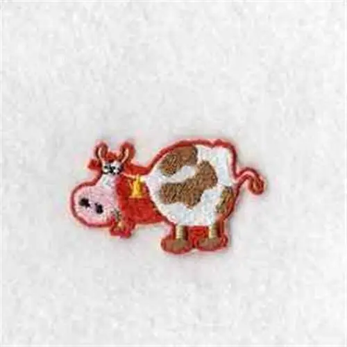 Top Rated Puzzle Barn Cow Embroidery Design
