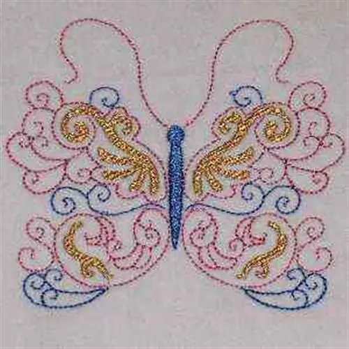 While Supplies Last Lacy Butterfly Embroidery Design