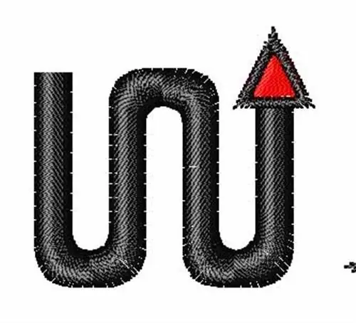 Which Way Font w Embroidery Design Viral
