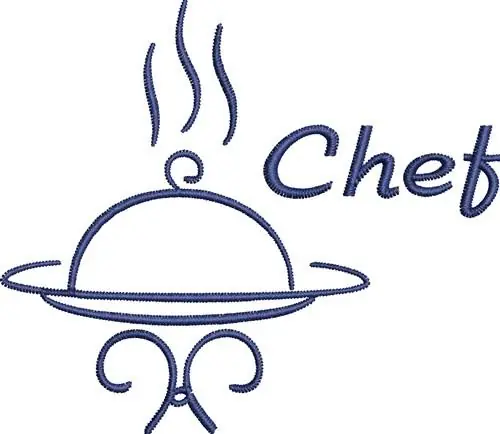 Viral Chef Dinner Embroidery Design