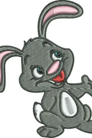Hoppy Rabbit Embroidery Design Special Offer