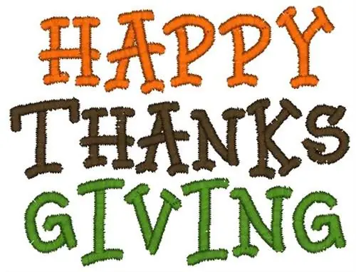 Happy Thanksgiving Embroidery Design Time-Limited