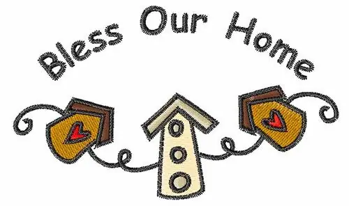 Brand New Birdhouse String Embroidery Design