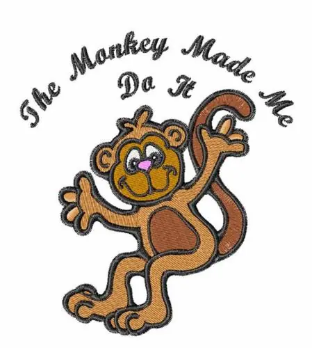 New Arrival Monkey Embroidery Design