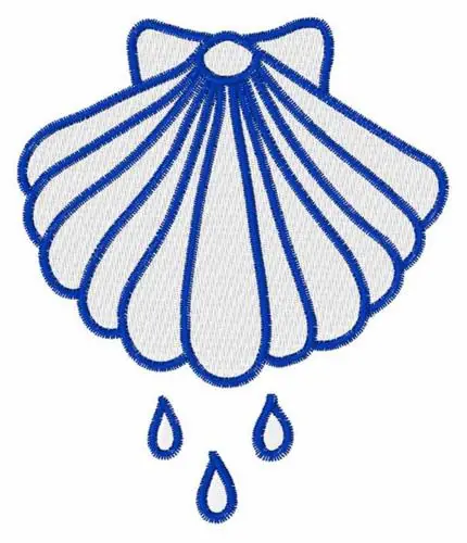 Shell Embroidery Design Fast Shipping