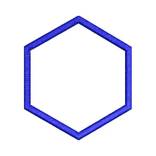 Deal Applique Hexagon Embroidery Design