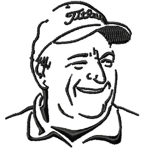 Free Delivery Golfer Man Embroidery Design