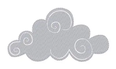 High Quality Fluffy Cloud Embroidery Design