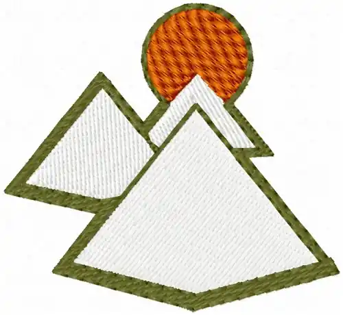 Egyptian Great Pyramids Embroidery Design In Demand