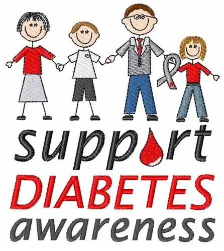 Get Yours Diabetes Awareness Embroidery Design