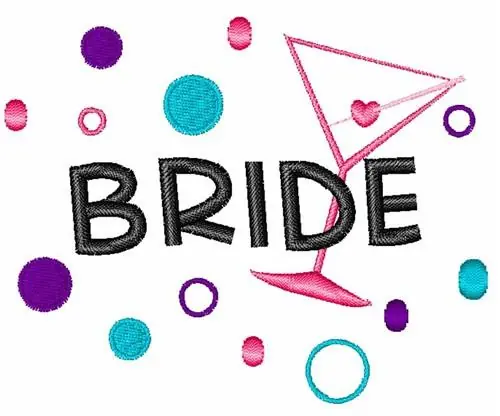 Hassle-Free Returns Bride Embroidery Design