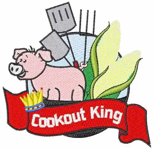 Cookout King Embroidery Design Must Have