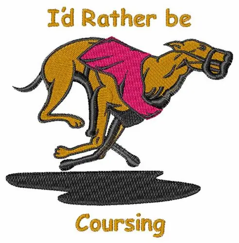 Rather Be Coursing Embroidery Design Crafted