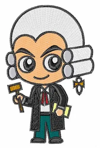 Affordable Judge Embroidery Design