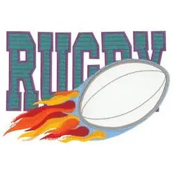Rugby Applique Embroidery Design Money Back Guarantee