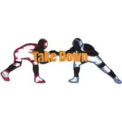 Take Down Embroidery Design Modern