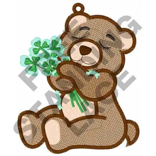 Save Now Irish Teddy Embroidery Design